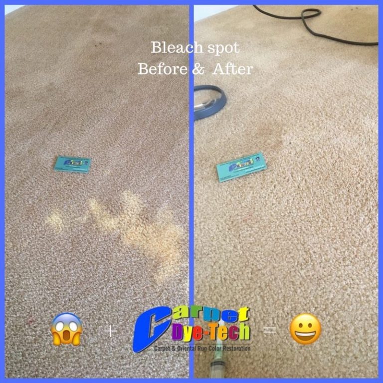 Bleach Damaged Stain Recolor Carpet Repair Carpet DyeTech Atlanta
