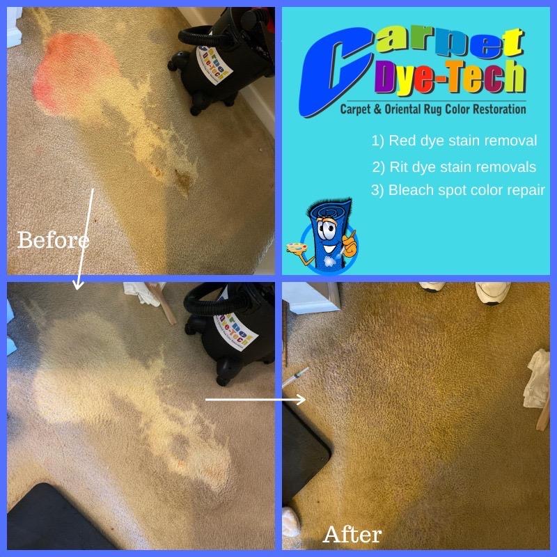 800) 656-9862 Expert Carpet Dyeing Bleach Spot Repair- Call Now
